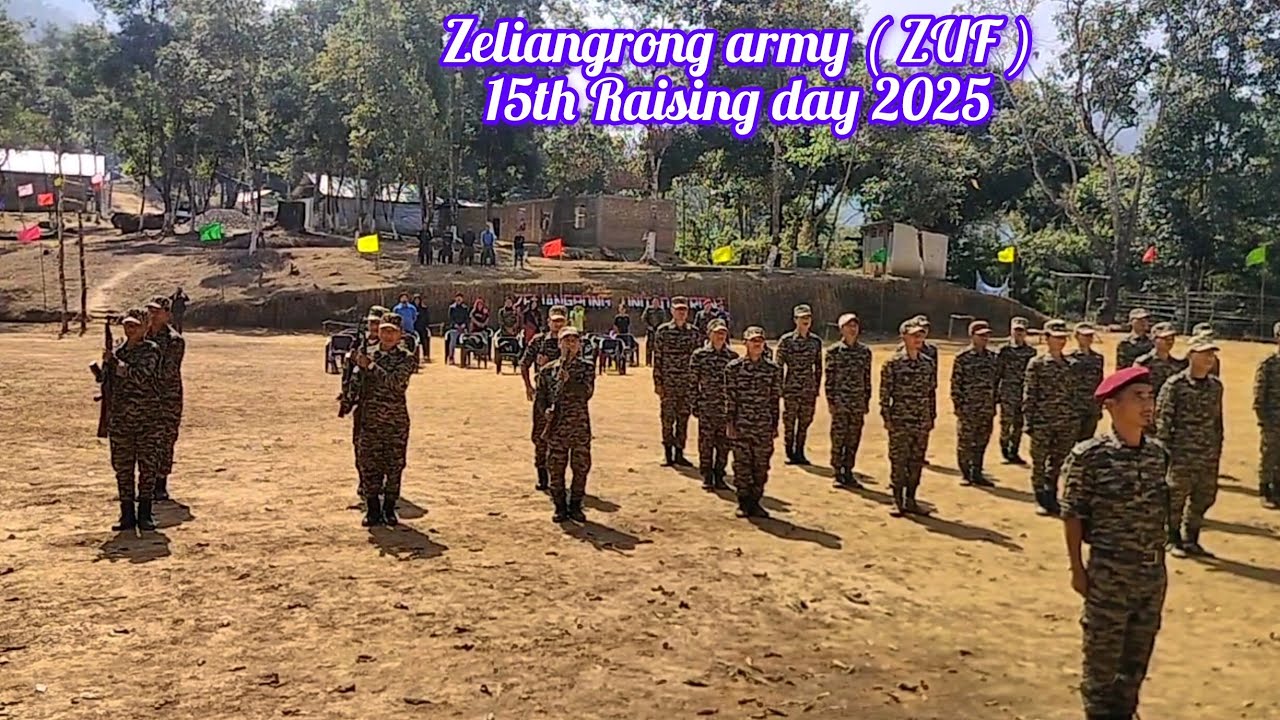 Zeliangrong army ( ZUF ) 15th raising day 2025 at HQ // ( Zeliangrong united front )