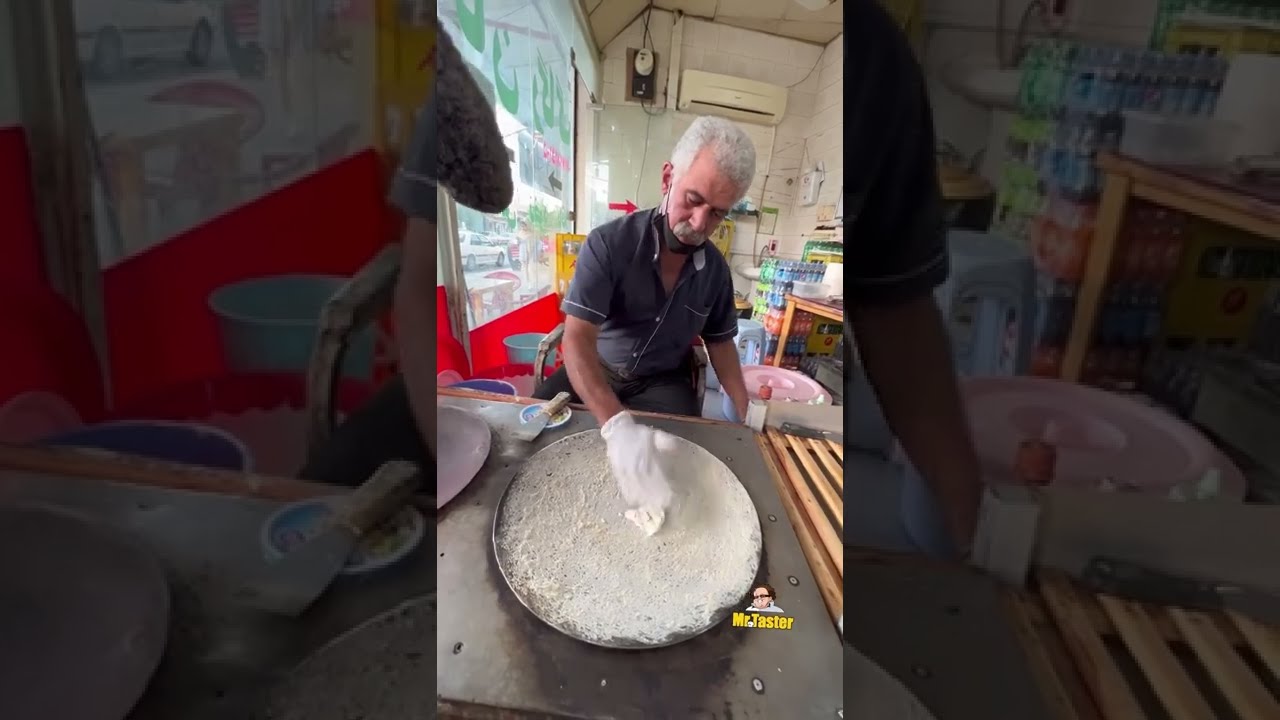 local Raqaq or Ragag bread | نان محلی و معروف رقاق