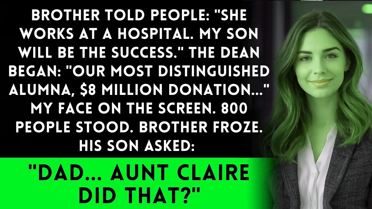 Brother Said “She Works at a Hospital” at University Event — Dean’s $8M Reveal Changed Everything