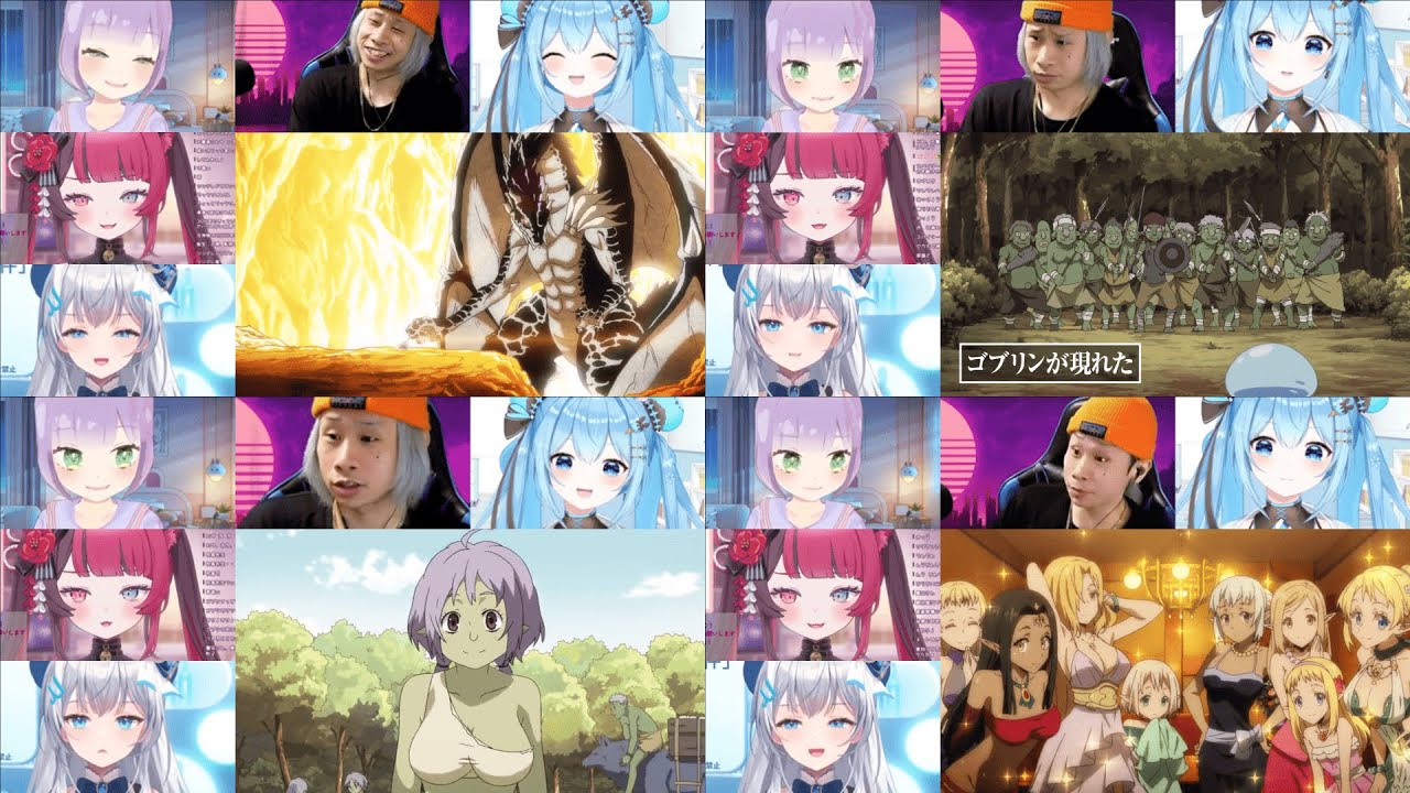転生したらスライムだった件 1期 1~4話 リアクション 同時視聴 - Tensura Season 1 Episode 1~4 Reaction Mashup
