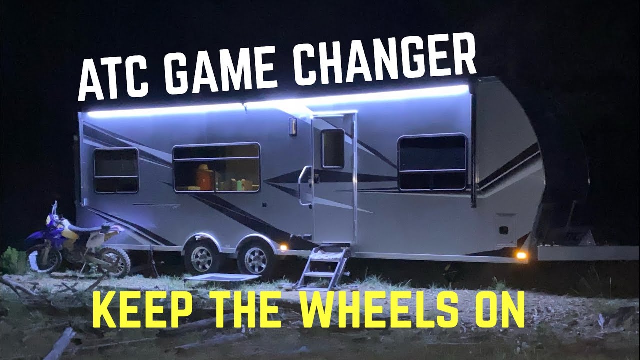 2021 ATC Game Changer toy hauler damaged wheel studs from the factory