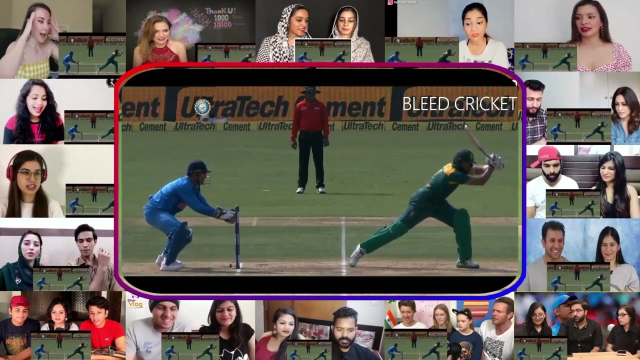 M.S DHONI insane wicket keeping skills reaction | Reaction Mashup #dhoniforever #reactionvideos