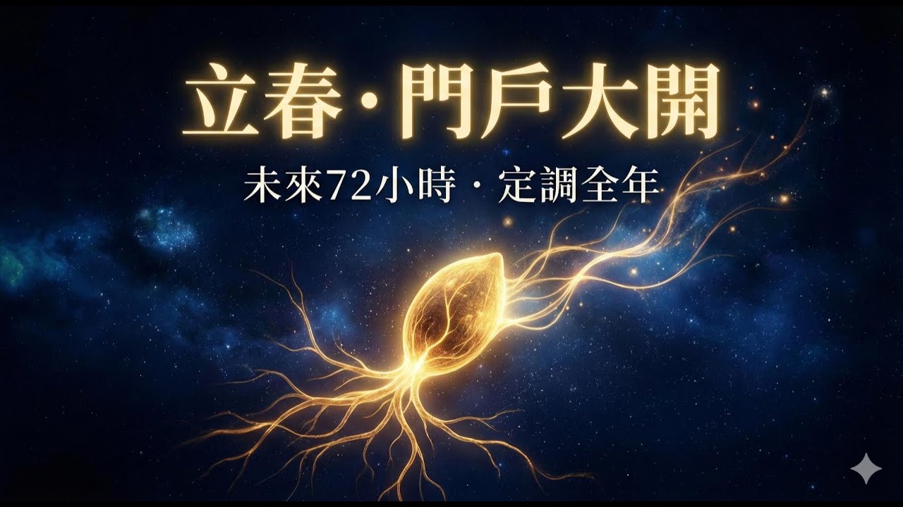 這顆「金色種子」將改變一切。立春能量門戶大開，宇宙急著送給你的顯化大禮。