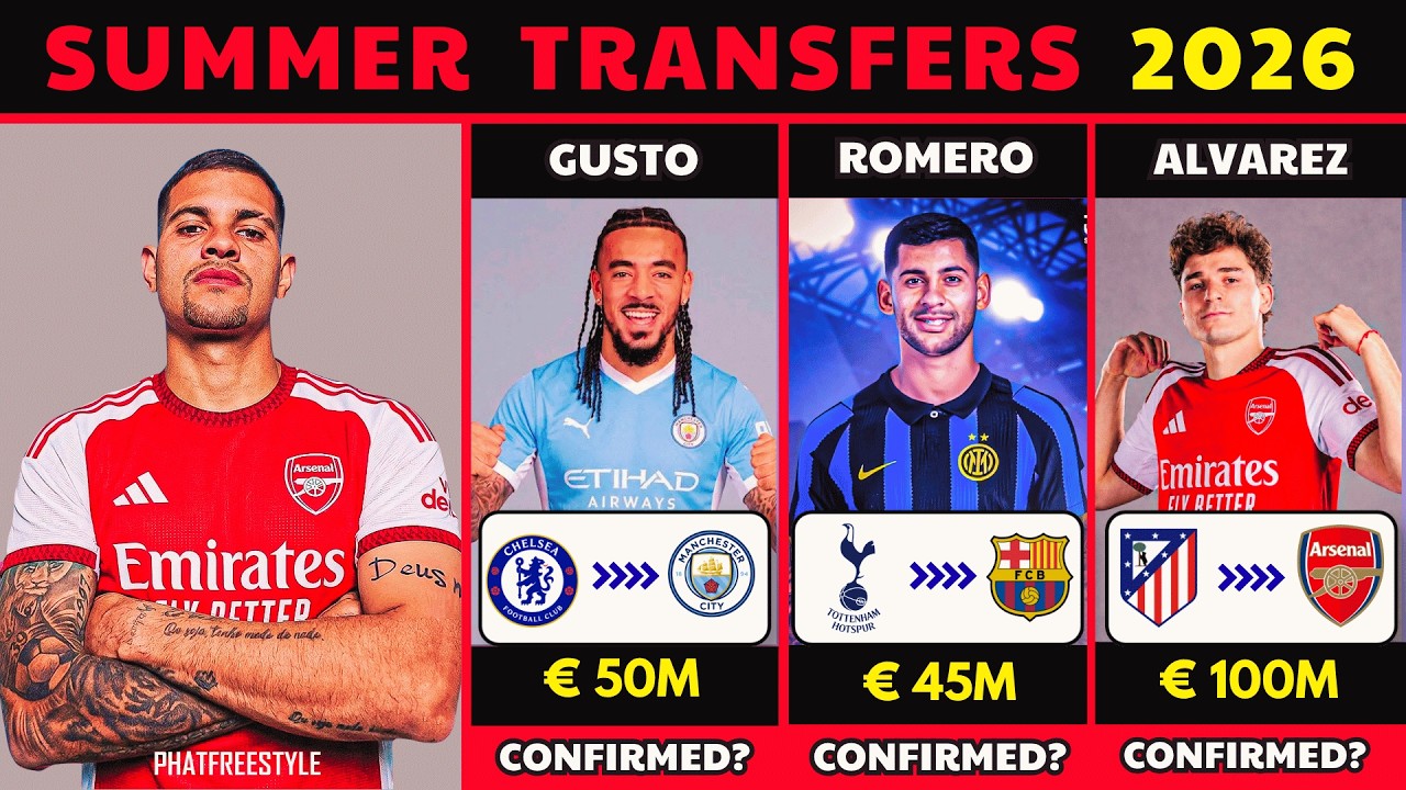 🚨 Latest Confirmed Transfers Summer 2026 🔥Transfer News Today | Guimar&atilde;es, Gusto, Alvarez & More