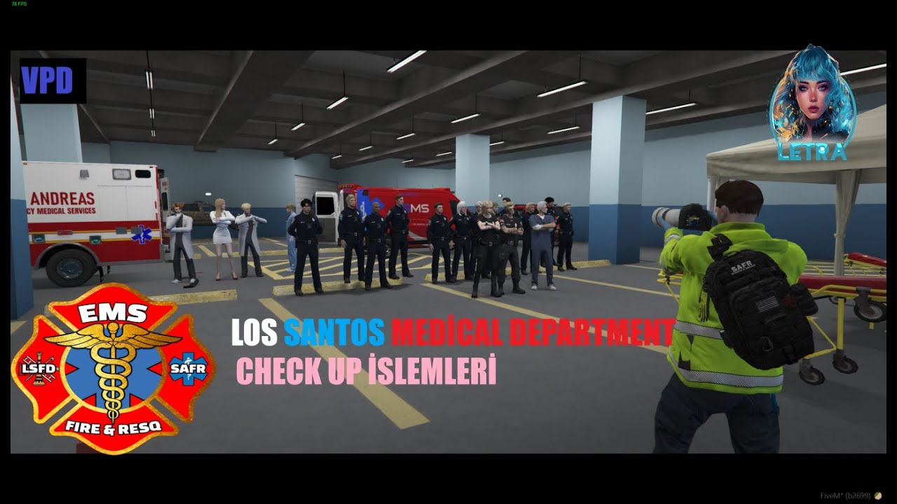 LSMD memurları  VPD memurlarının Kan tahlillerini alıyor. | LETRA RP