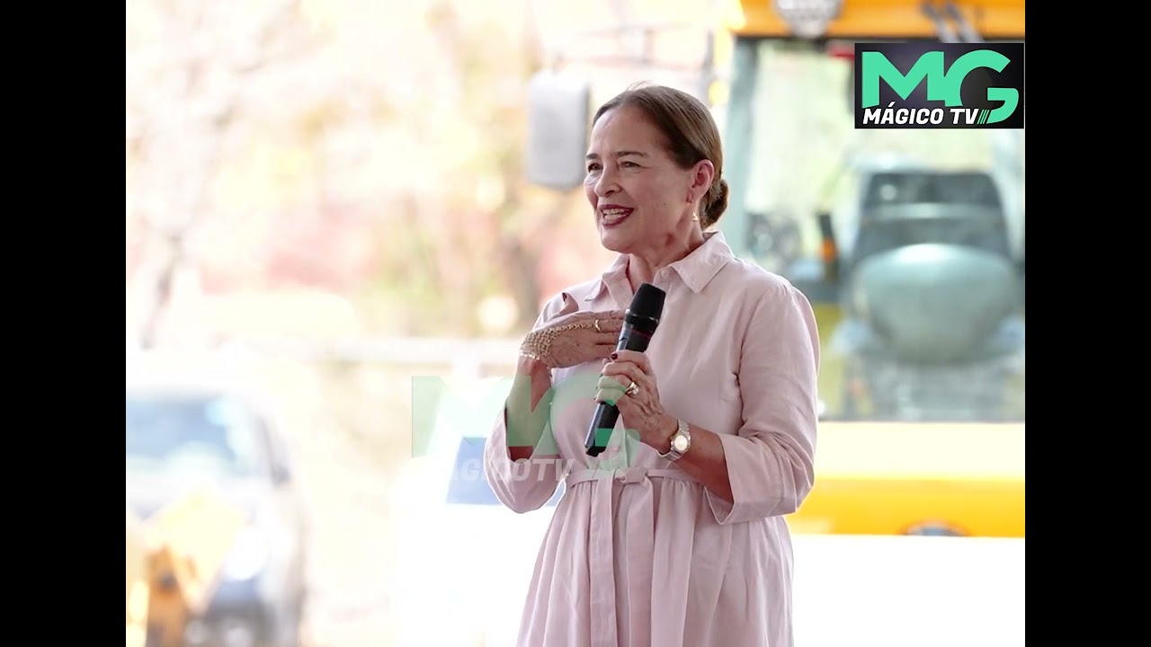 Madre del presidente Bukele comparte con habitantes y participa en inicio de obra vial en La Unión