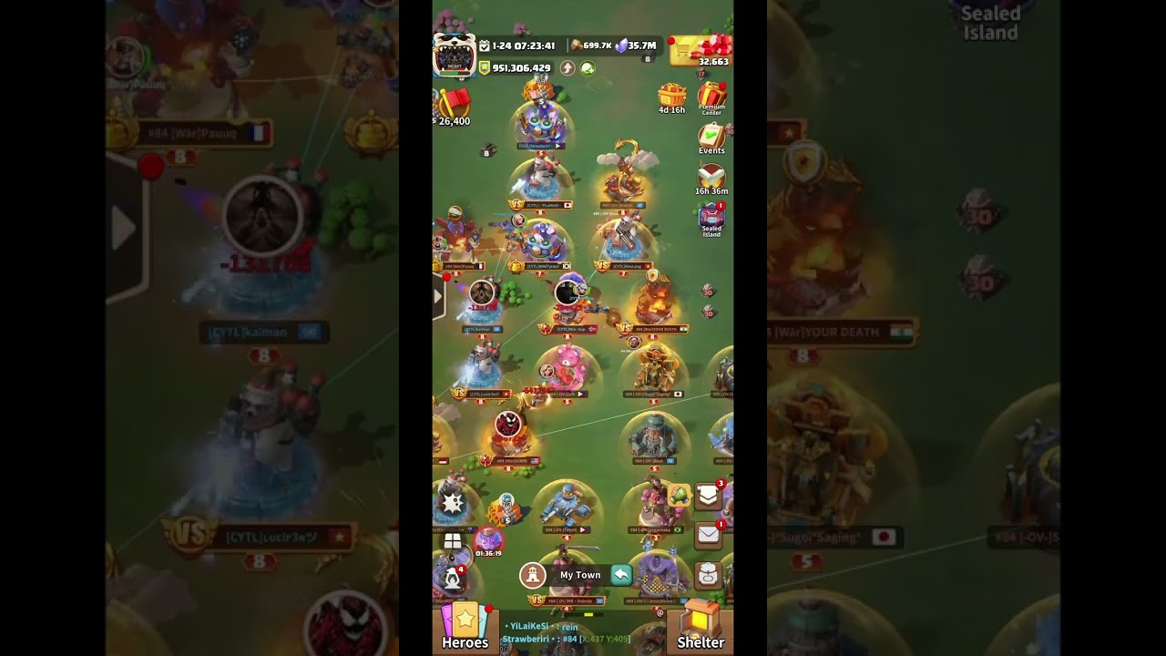 KILL BUSTER DAY ! [S86] vs. [S84]! #darkwarsurvival #games #fun 