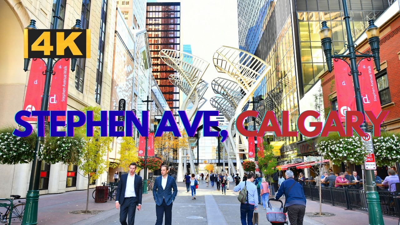 4K Walking Tour of Stephen Avenue | Downtown Calgary Street Walk 🇨🇦 - Toronto Rise