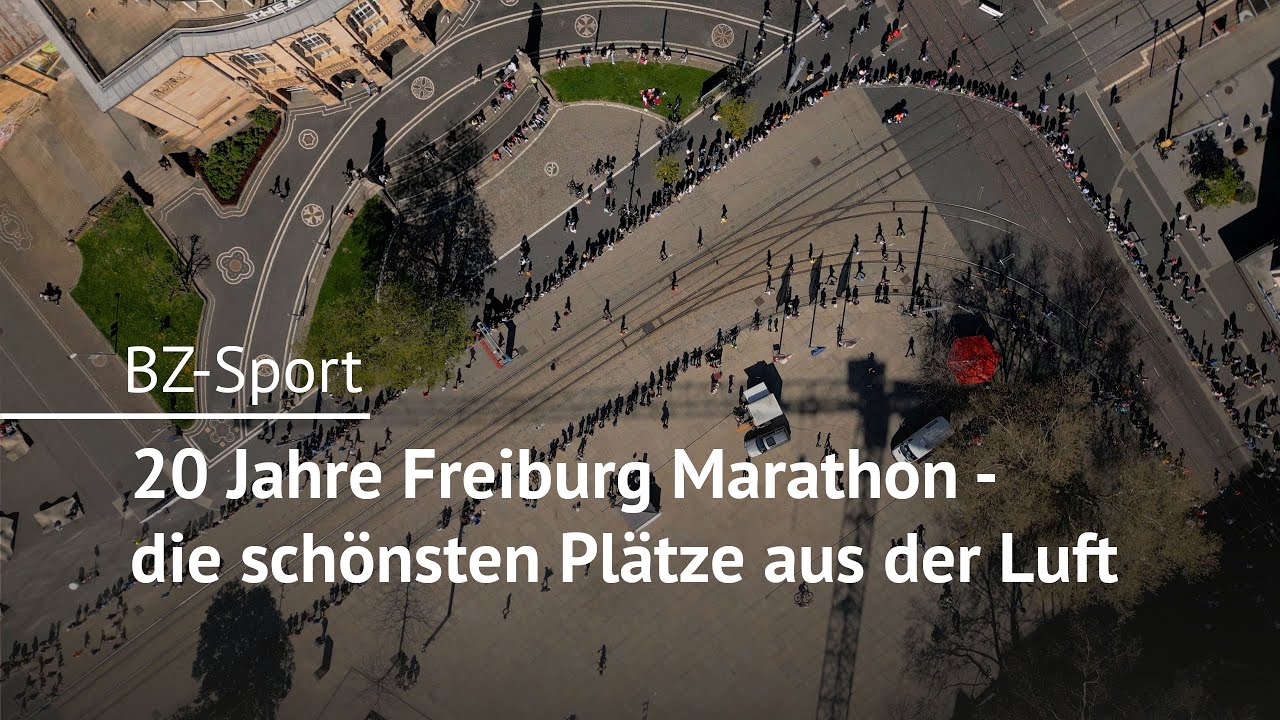 20 Jahre Marathon in Freiburg - die schönsten Momente aus der Luft