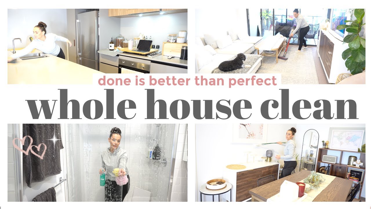 WHOLE HOUSE CLEAN WITH ME - Done is Better Than Perfect Apartment Cleaning Routine || SORTED HQ