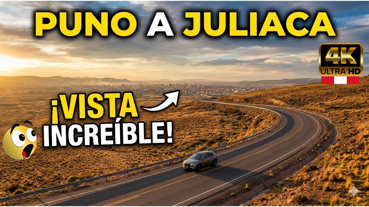 🚗 Viajando por EL ALTIPLANO PUNEÑO 🌬️ impresionantes vistas rumbo a Juliaca ( Via de Evitamiento )