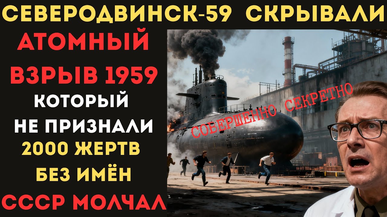СЕВЕРОДВИНСК-1959: Взрыв атомной подлодки, 2000 облучённых | СССР скрывал 60 лет