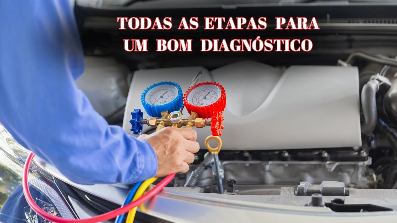 Etapa completa para diagnóstico no ar condicionado do carro