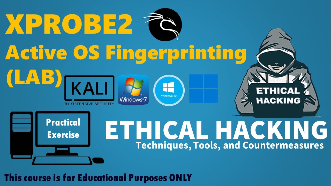 Active OS Fingerprinting - XPROBE2 Tutorial - Kali Linux 2022 - Ethical Hacking - CEH Basics