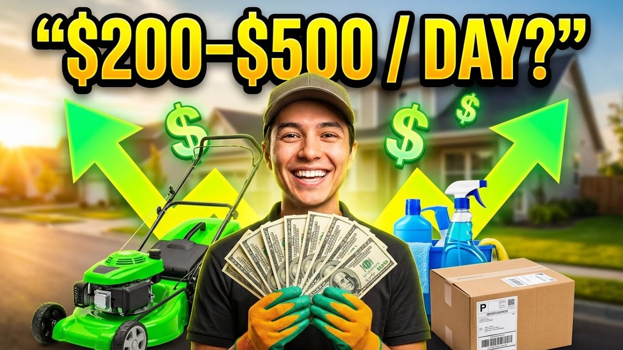 Local Service Side Hustles: $200–500/Day  | side hustle ideas 2026 | make money locally usa