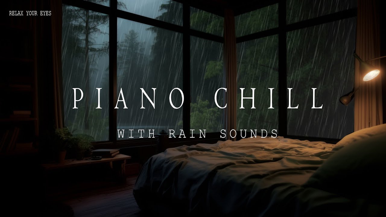 Piano Chill and Rain Sounds 🌧️🌿 12 Hours of Serenity for Deep Sleep and Renewed Energy 🎹💤