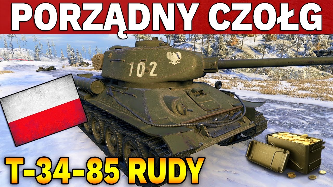 PORZĄDNY CZOŁG - T-34-85 Rudy - Bitwy - World of Tanks