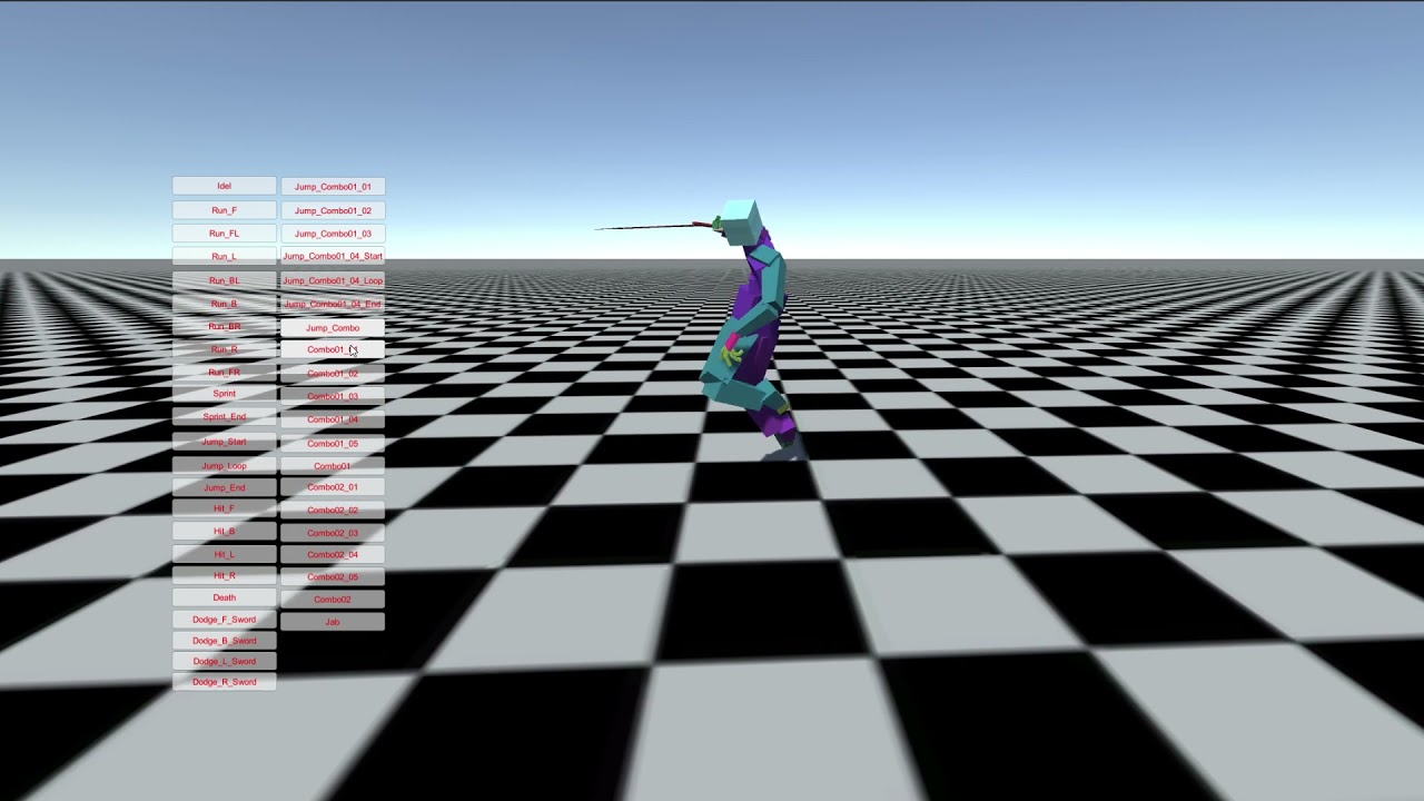 SwordBasicAnimation UNITY