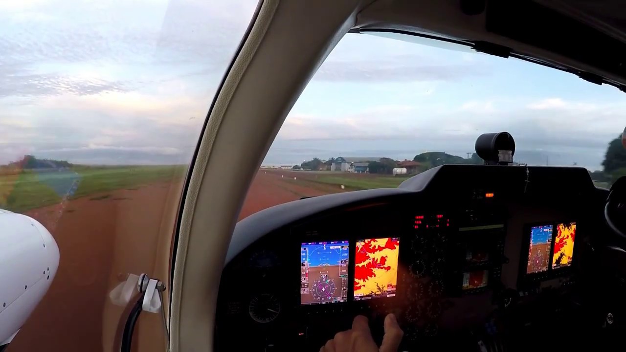Piper Seneca V G600 - Aproximação e pouso - Campo Verde/MT
