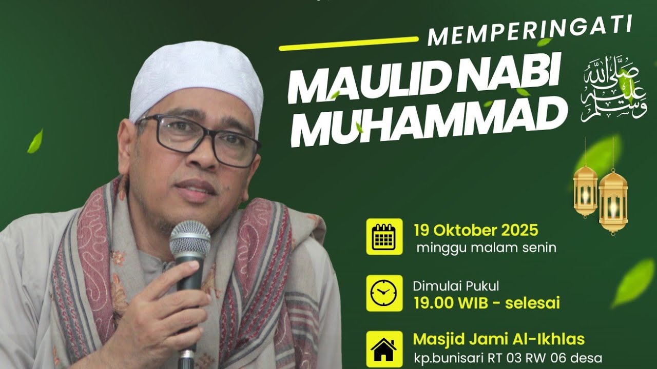 MAULOD NABI MUHAMMAD SAW DI MASJID AL-IKHLAS CIPATIK