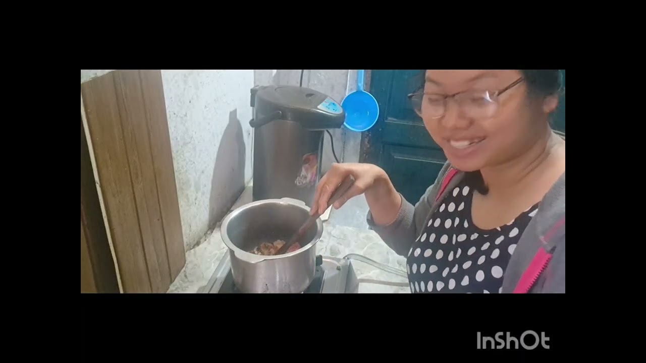'Dry pork recipe 😋 with axone fry spicy flavor# cooking video.👌👌
