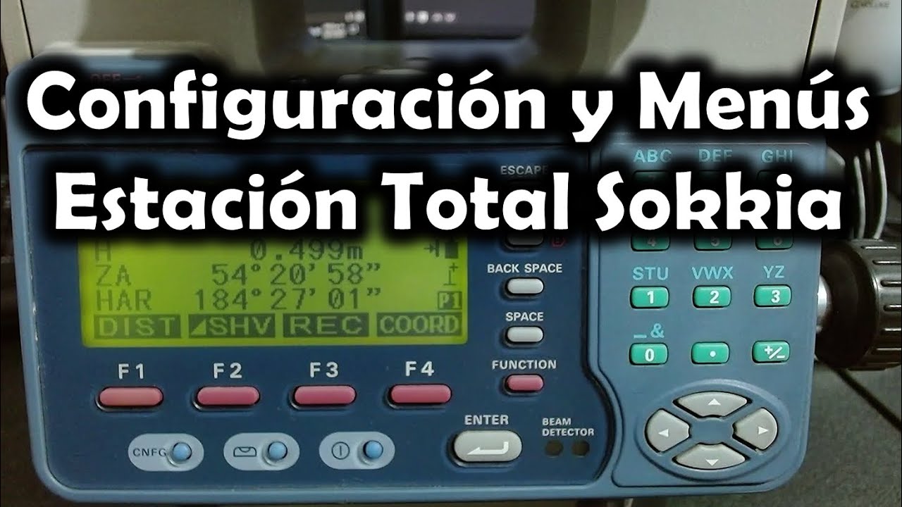 [Topografía] Configuración y menús de Estación Total Sokkia SET4130R3