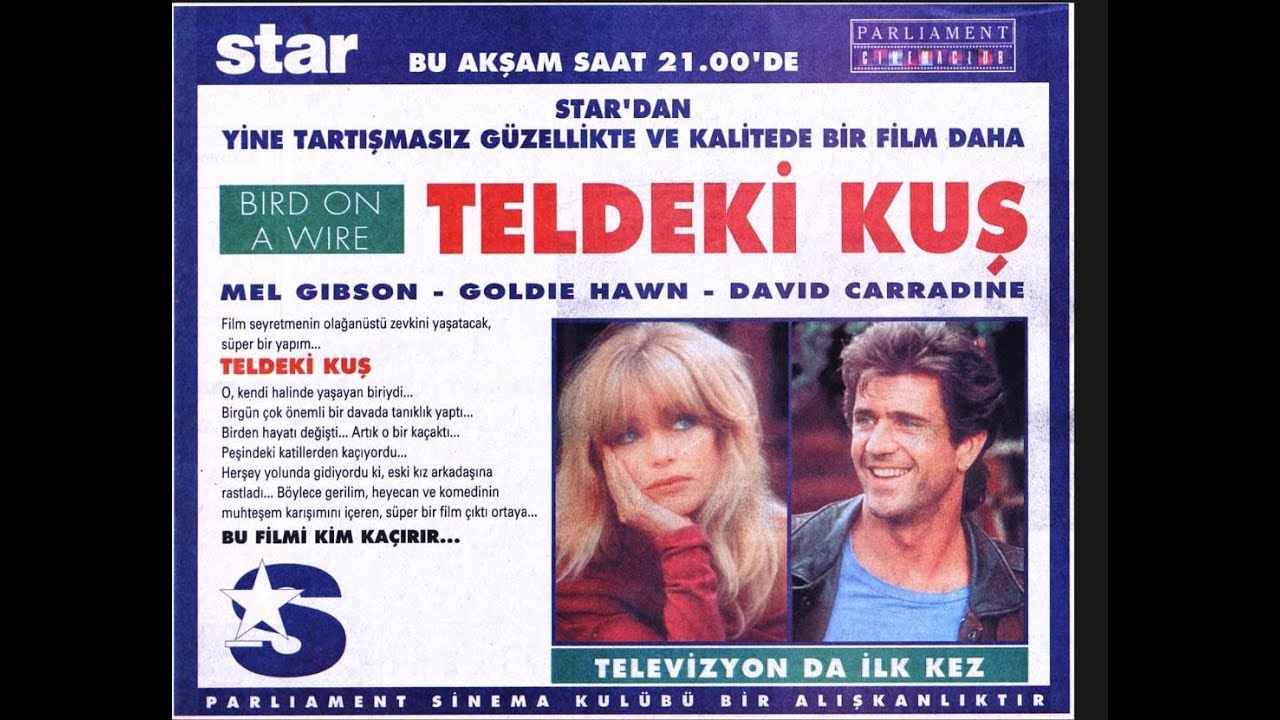 Bird on a Wire 1990 Star tv Yayınındaki Reklam kuşakları