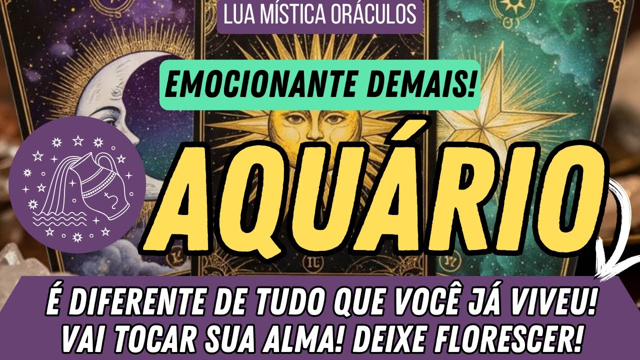 AQUÁRIO ♒️ É DIFERENTE DE TUDO QUE VOCÊ JÁ VIVEU! VAI TOCAR SUA ALMA! DEIXE FLORESCER!