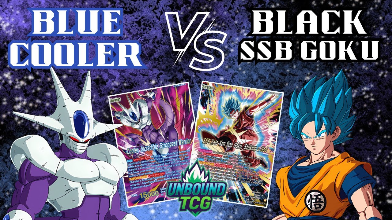 New BLUE COOLER vs. Black SSB Goku Gameplay! | DBSCG Fearsome Rivals
