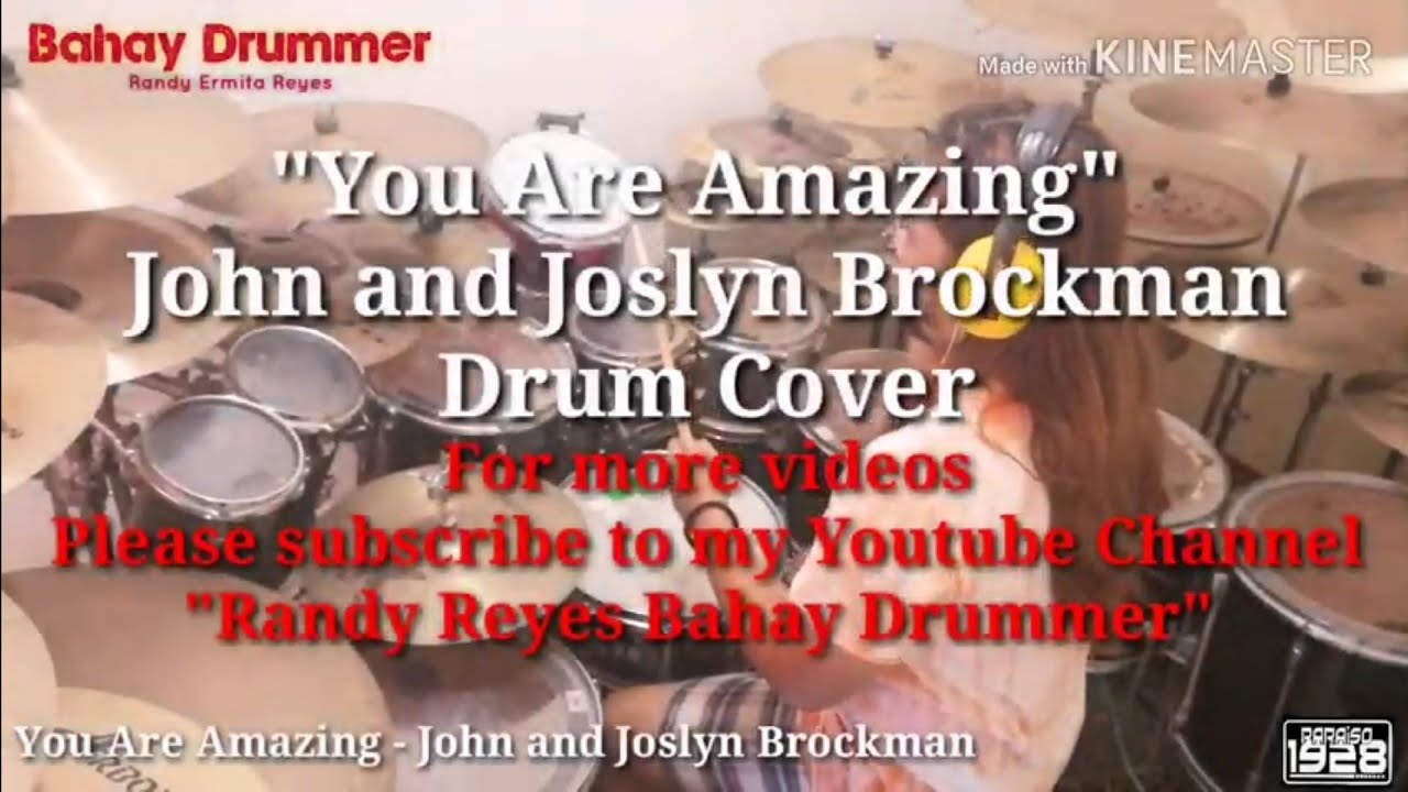 You Are Amazing - John and Joslyn Brockman (Drum Cover)
