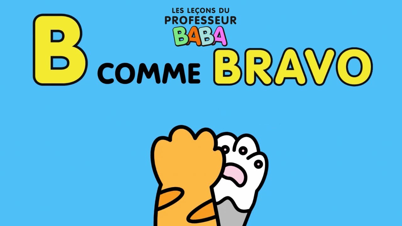 La chanson de l'alphabet - Apprendre l'alphabet phonétique Français avec Professeur Baba - Comptine