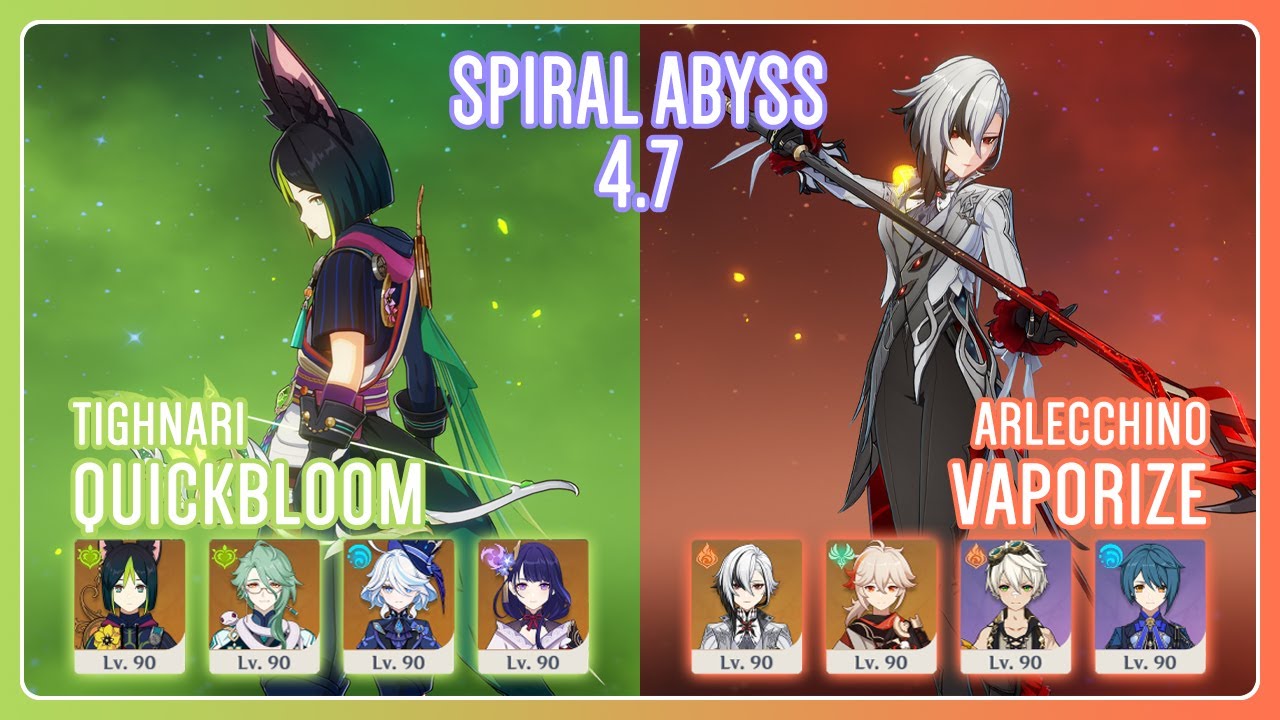 C5 Tighnari Quickbloom & C2 Arlecchino Vaporize | Spiral Abyss 4.7 | Genshin Impact