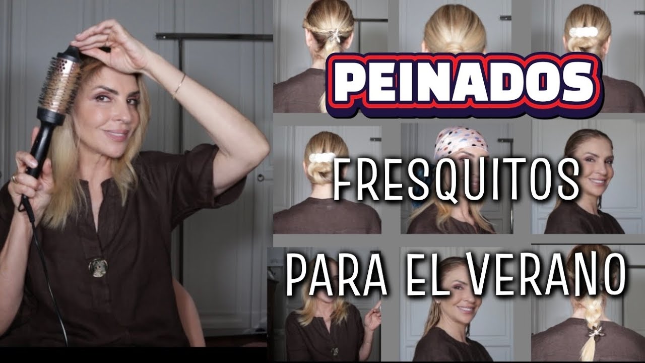 PEINADOS FRESQUITOS Y FÁCILES PARA EL VERANO / pelo corto, rizado y liso