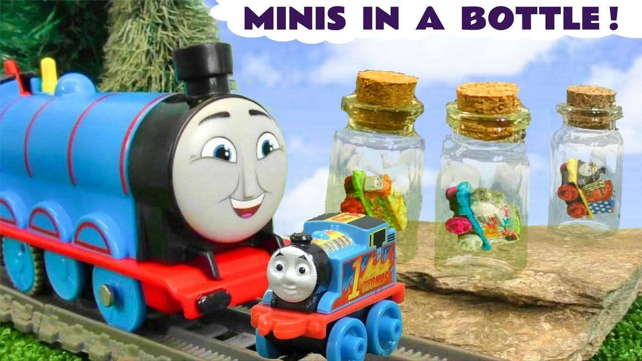 Thomas Minis In A Bottle Toy Train Story with other Engines