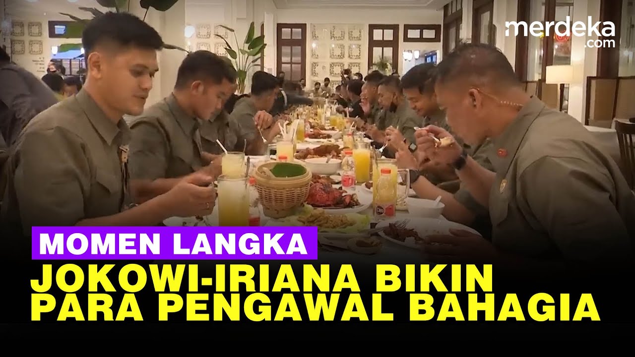 Jokowi-Iriana Ajak Makan Bareng, Paspampres dan Pengawal TNI AD Bahagia