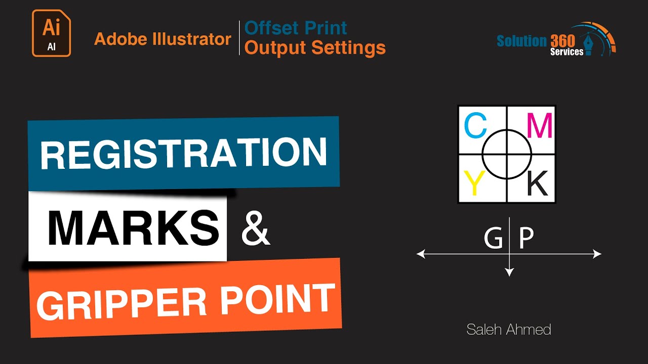 How to Create Registration & GP Marks in Adobe Illustrator | Offset Printing Output Settings
