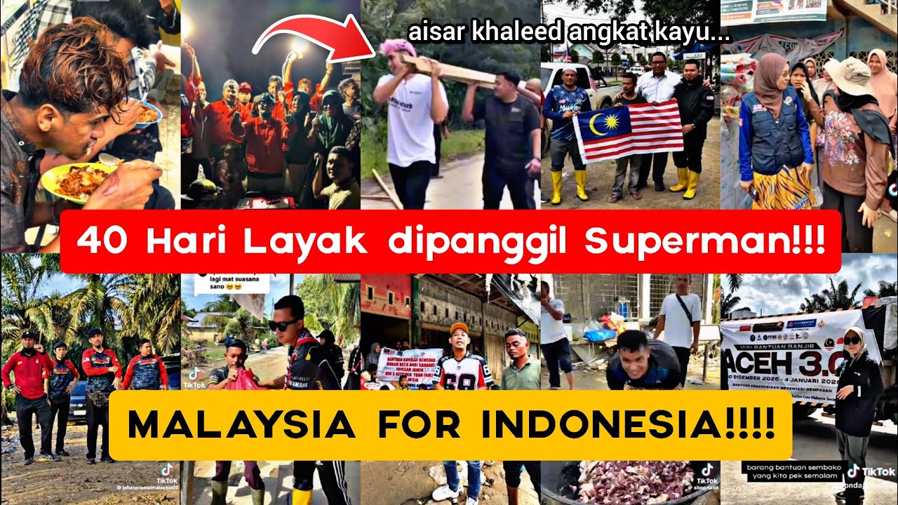 Terharu❗N.G.O Malaysia Layak Digelar SUPERMAN, Warga Aceh Sampai Menangis