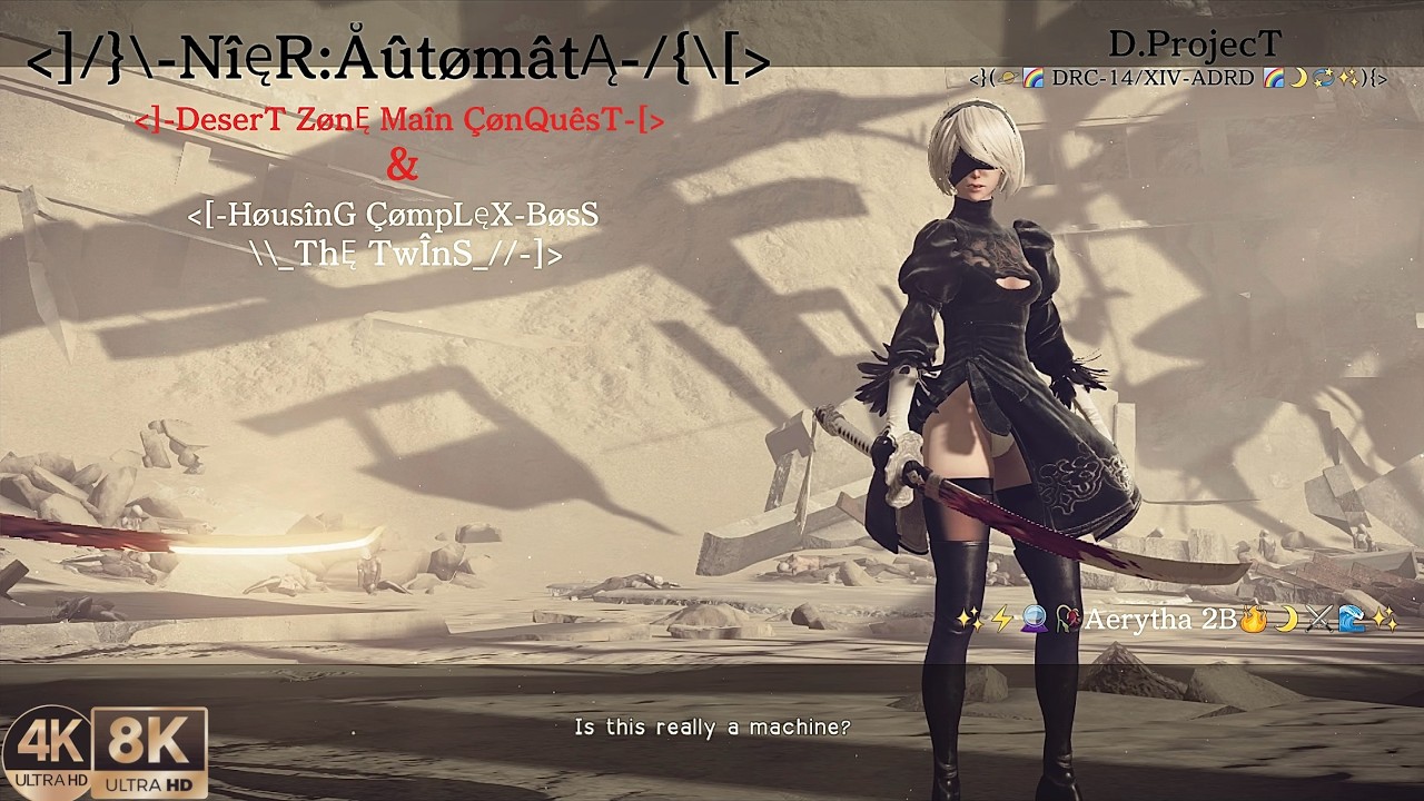 NieR:Automata - Aerytha 2B Desert Zone Conquest - D.Project DRC-14/XIV-ADRD 8k P2