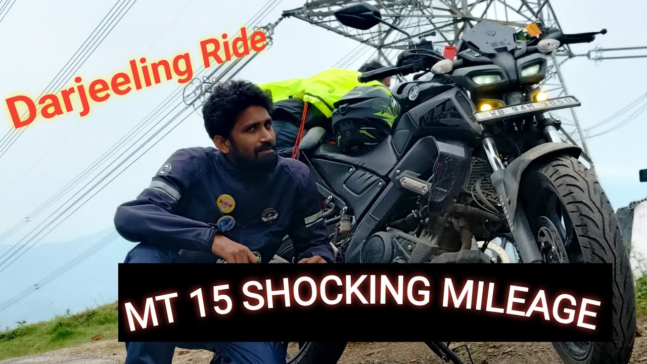 Shocking result of MT 15 mileage on Darjeeling ride👌 Long ride mileage😘#mt15mileage