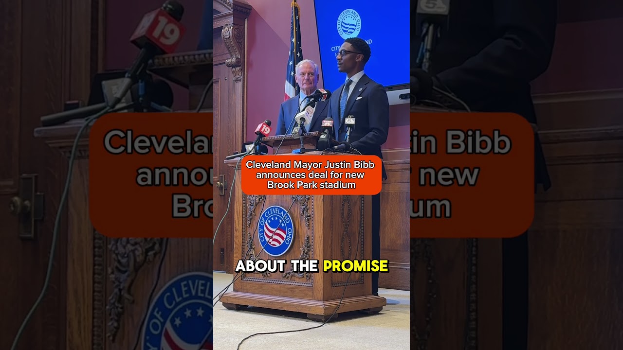 Mayor Justin Bibb and the Haslams have reached a deal to build a new covered stadium in Brook Park