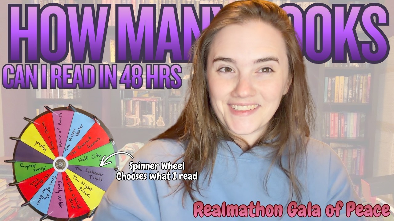 How many books can I read in 48 hours? || Spinner Wheel chooses my TBR || Realmathon Gala of Peace