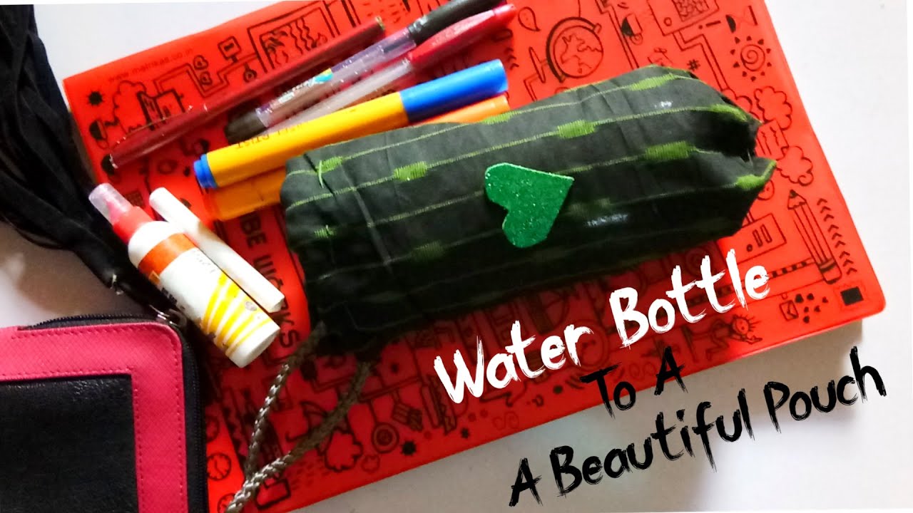 How To Make A Pouch From Plastic Bottle | 2 minutes| Quick Pouch Making | Orchid Blooms