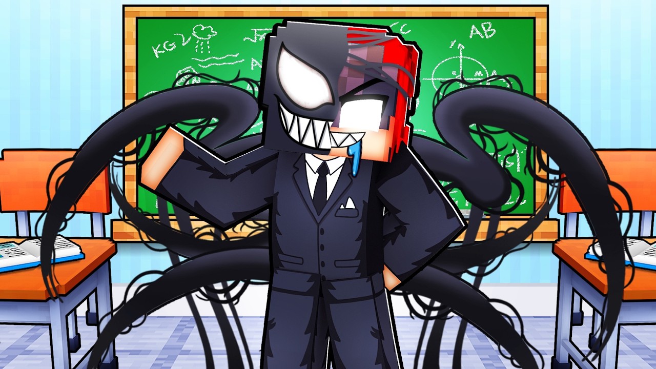 Playing as a VENOM TEACHER in Minecraft!