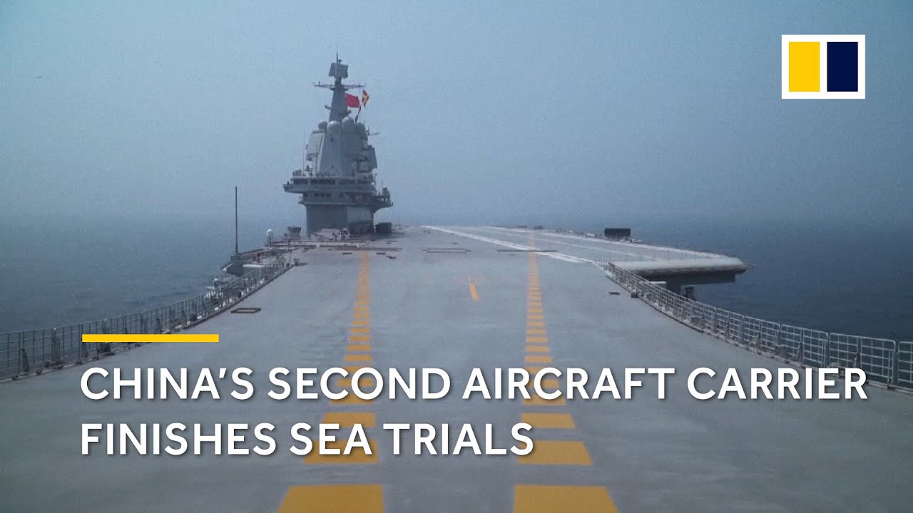 Latest video of China's first domestically-built aircraft carrier