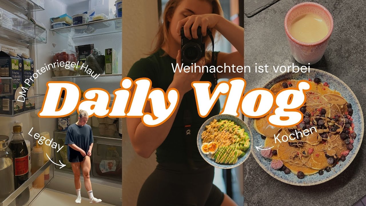 XXL VLOG | DM Proteinriegel Haul | Legday 🦵| Uni 💻| Weihnachtsgeschenke 🎁