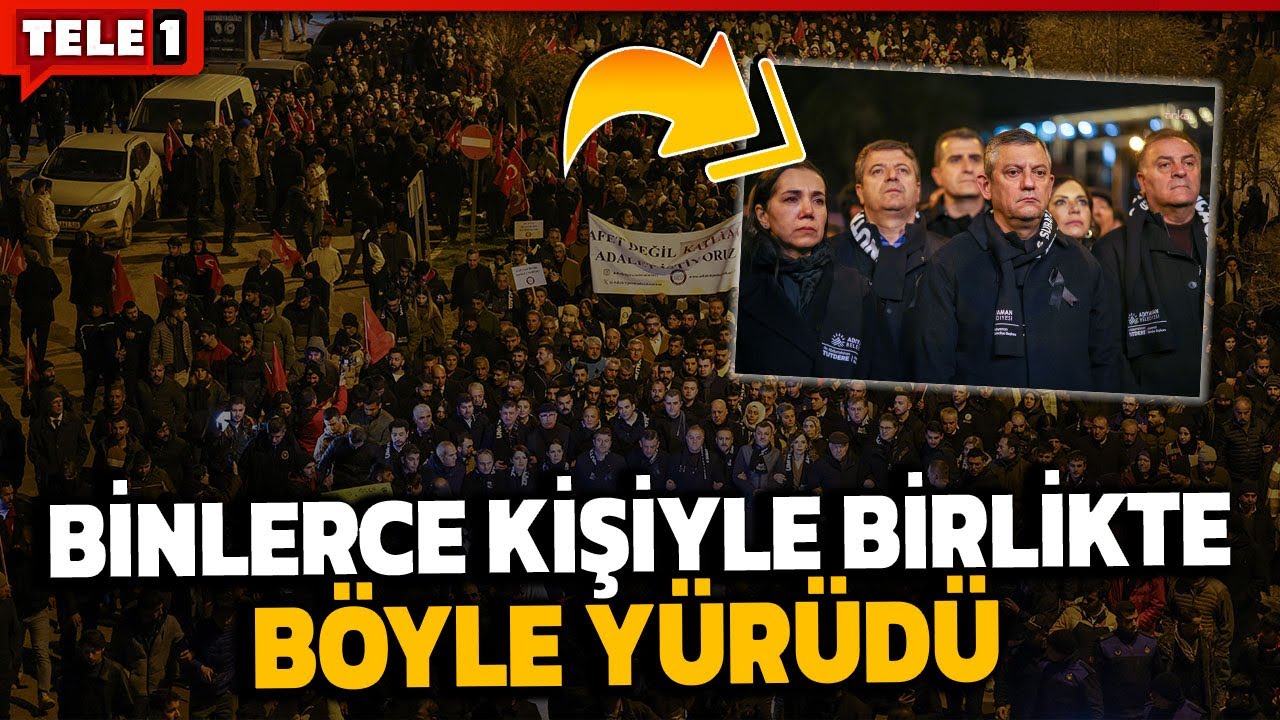6 Şubat depremlerinin üçüncü yılı... Özgür Özel Adıyaman’da sessiz yürüyüşe katıldı
