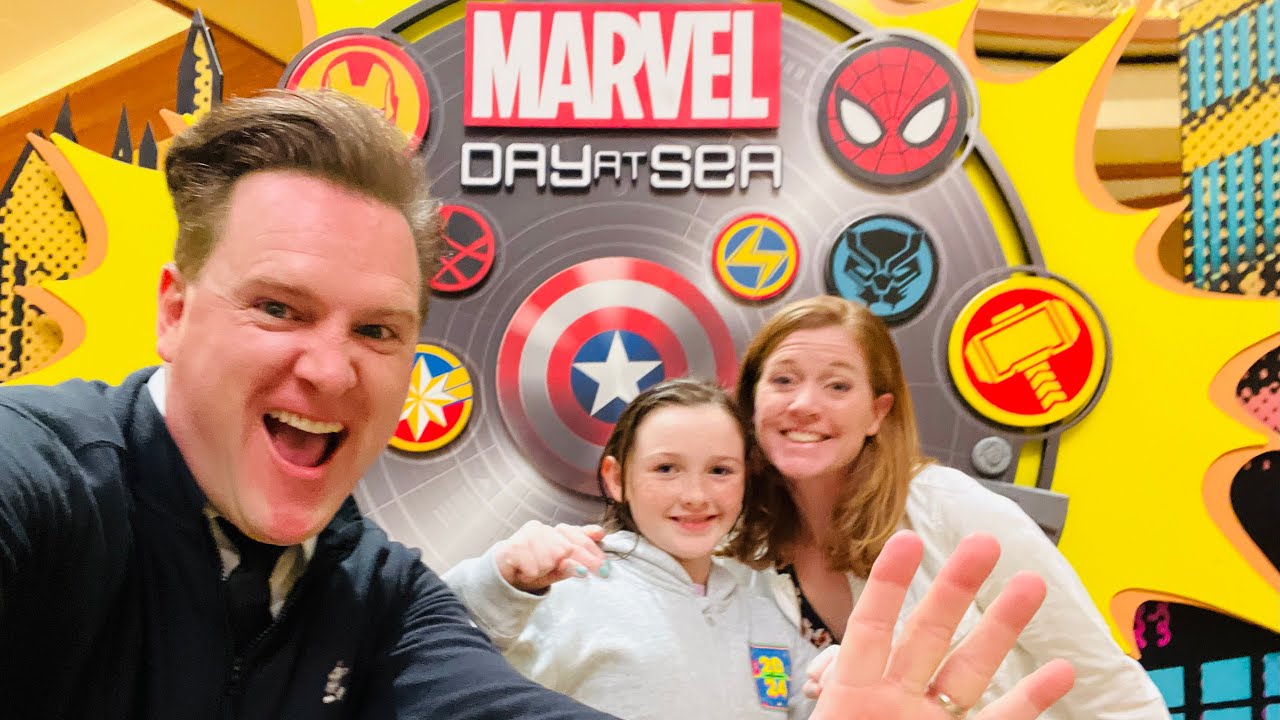 Disney DREAM, MARVEL Day at Sea !  Disney Cruise Line, Spider Man, Iron Man, Ant Man & more Ep. 205