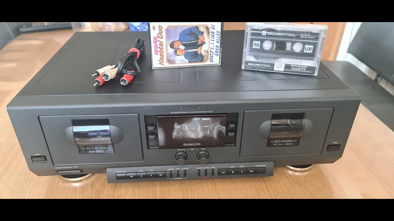 Philips FC 911 HIFI Doppel Cassette Deck