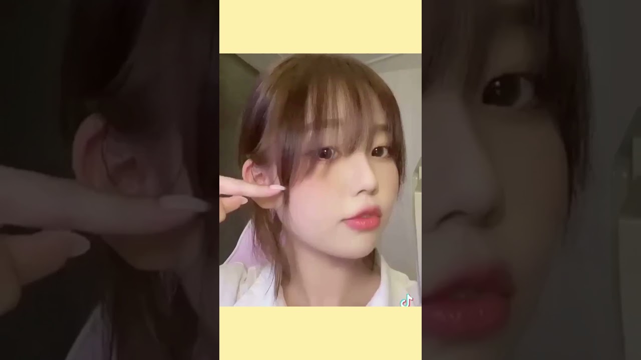 HOW TO GET CUTE KOREAN BANG CUT #shorts #haircut #korean