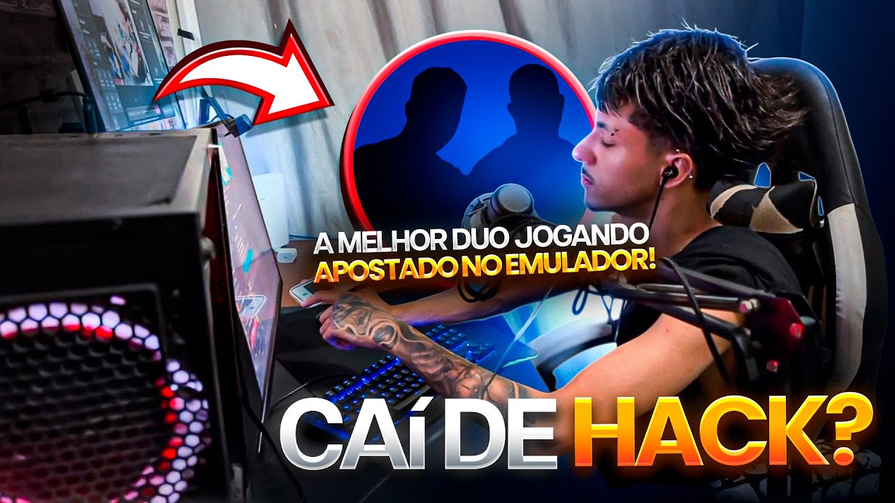 CAI DE HACK? A MELHOR DUO JOGANDO APOSTADO NO EMULADOR! FREE FIRE